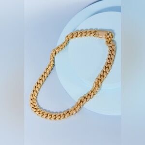 Brass Curb Chain Necklace